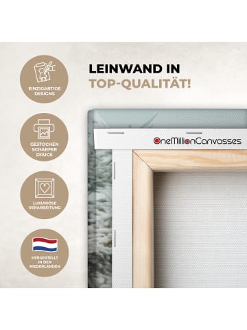 OnlyWow Leinwand Bilder Rot