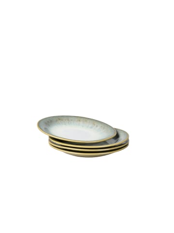 gipfelstück Desserteller-Set, Steinzeug Flussufer in blau, grün, weiß