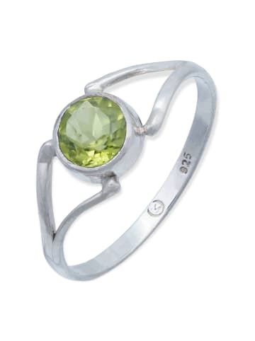 mantraroma 925er Silber - Ringe mit Peridot facettiert