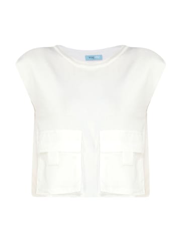 TOOCHE Shirt & Top "Taschen Top" in Weiß