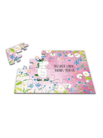 Mr. & Mrs. Panda Puzzle Einhorn Joker mit Spruch in Rot Pastell