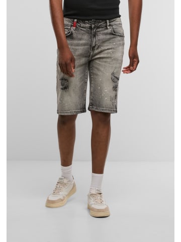 2Y Premium Jeans-Shorts in washed grey