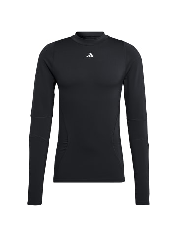 adidas Performance Funktionsshirt Techfit in schwarz / weiß