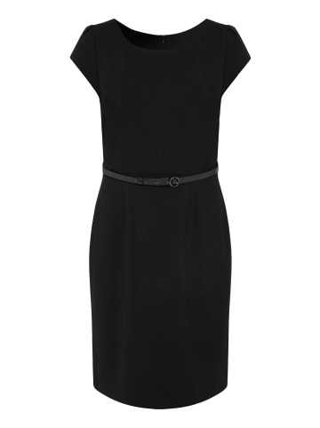 BETTY & CO Etuikleid mit Gürtel in Schwarz