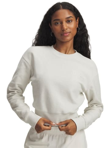 Under Armour Longsleeve "Icon Terry Varsity Crew" in Weiß