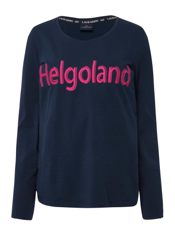 LAURASØN Shirt in navy blau