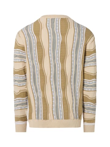 Redefined Rebel Pullover RRTeton in beige blau - 0002