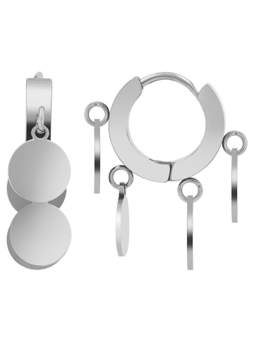 Adeliás Damen Anhänger – Charmanhänger aus Edelstahl in silber