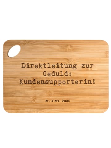 Mr. & Mrs. Panda Holzbrettchen Spruch Kundensupporterin Geduld m... in Braun