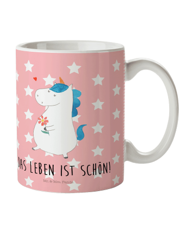 Mr. & Mrs. Panda Kinderpott Einhorn Spaziergang mit Spruch in Rot Pastell