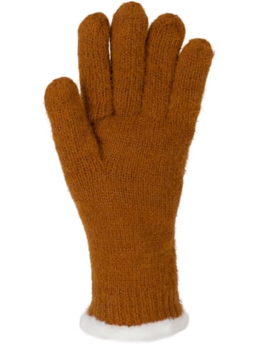 styleBREAKER Strickhandschuhe in Cognac