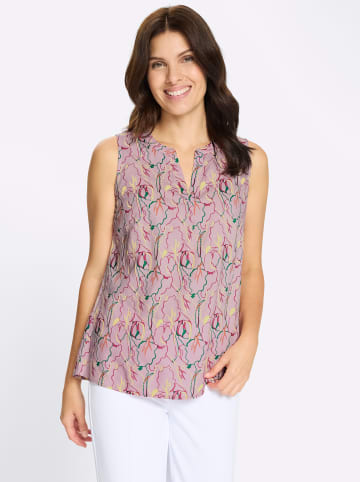 Sieh an! Blusentop in rosé-pink-bedruckt