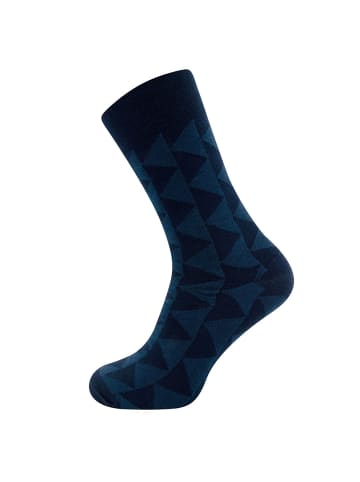 ewers Socken GOTS Rauten in navy