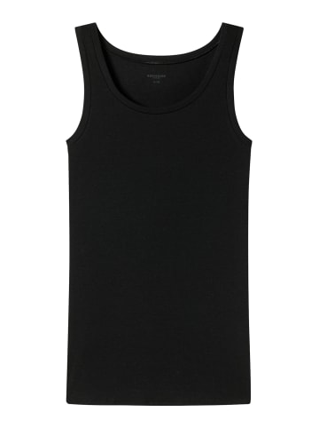 Schiesser Tanktop Pure Rib in Schwarz