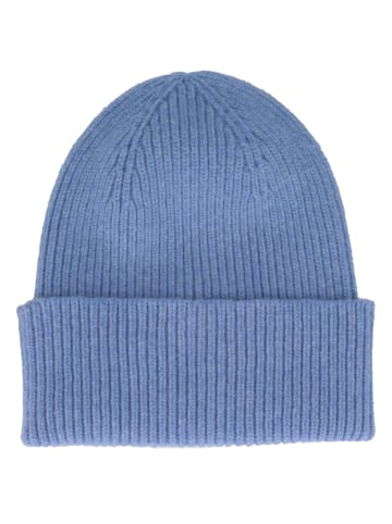 BREITER Strickmütze in blau