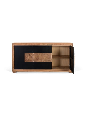 Giner y Colomer Modernes Sideboard aus Mangoholz und Eisenbeinen in Brown