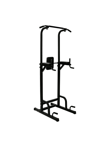 relaxdays Power Tower in Schwarz - (B)107 x (H)160-230 x (T)96 cm