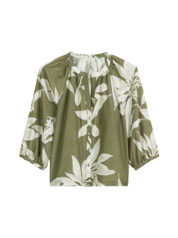 Marc O'Polo Print-Bluse regular in multi/forest moss