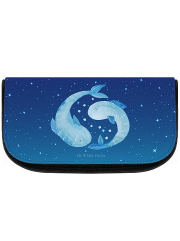 Mr. & Mrs. Panda Make-Up Bag Sternzeichen Fische ohne Spruch in Sternenhimmel Blau