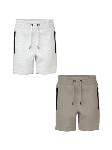 name it Shorts 2er-Set Regular Fit Sweat Sommer Hose in Steingrau