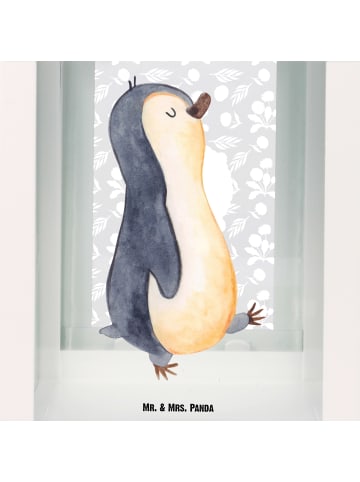 Mr. & Mrs. Panda Kerzenhalter Pinguin mHerzieren ohne Spruch in Transparent