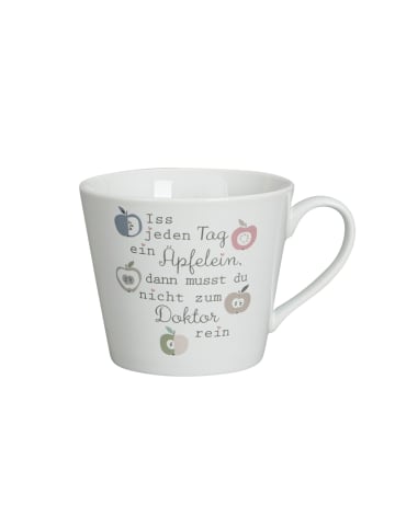 Krasilnikoff Happy Cup aus Iss jeden Tag ein Äpfelein in weiss