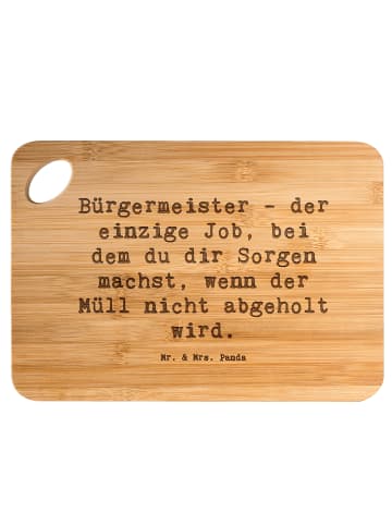 Mr. & Mrs. Panda Brett Spruch Bürgermeister Job mit Spruch in Braun