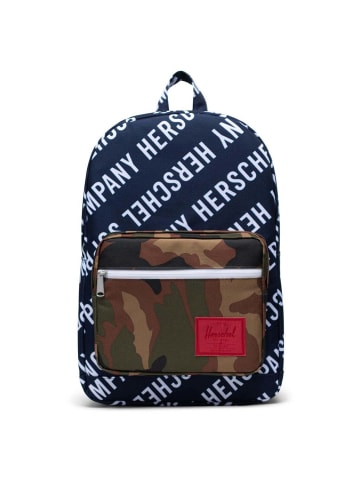 Herschel Pop Quiz 22 - Rucksack 43 cm (black crosshatch/black/raven crosshatch) in roll call peacoat woodland camo
