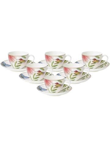 Villeroy & Boch 6er Set Kaffeetassen mit Untertassen Amazonia in Bunt 150 ml in bunt
