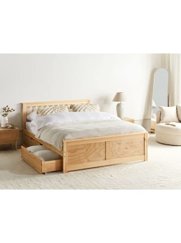 Beliani 5-tlg Doppelbett OLENDON in Braun