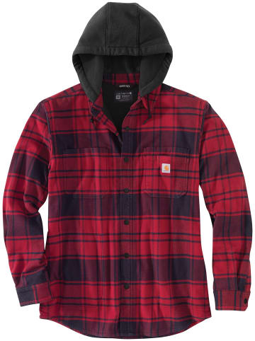 CARHARTT  Flanneljacke in schwarz/rot