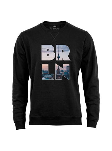 Cotton Prime® Skyline Sweatshirt "Berlin" - Weltenbummler Kollektion in Schwarz