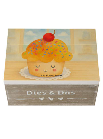 Mr. & Mrs. Panda Schatulle Cupcake Design ohne Spruch in Weiß