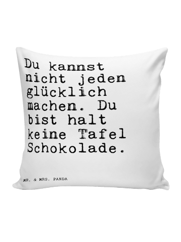 Mr. & Mrs. Panda Zierkissen Du kannst nicht jeden... mit Spruch in Weiß