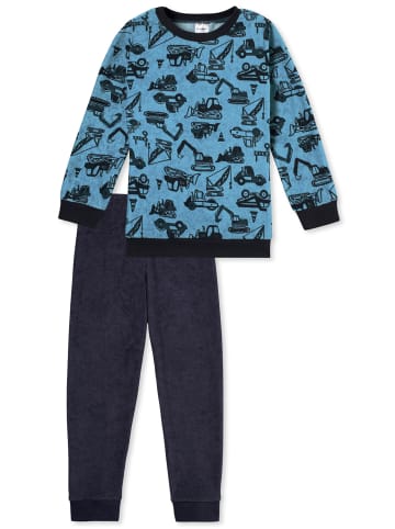 Schiesser Pyjama Boys World in Blau