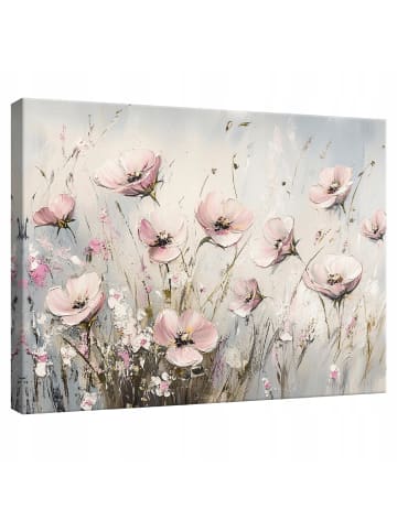 WALLARENA Leinwandbild Blumen Wilde in Rosa