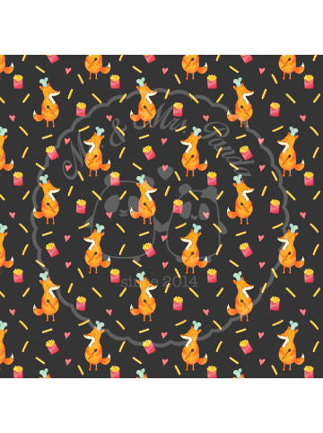 Mr. & Mrs. Panda tablett holz Fuchs Pommes ohne Spruch in Grau