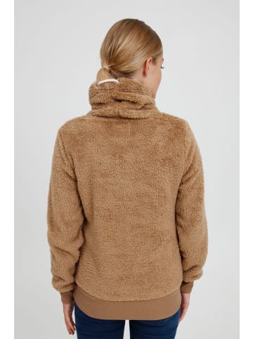 Oxmo Fleecepullover OXAnniki in Braun