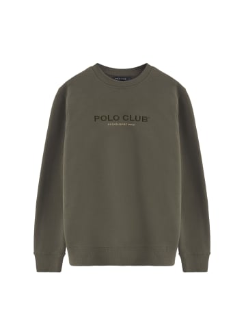 Polo Club Sweatshirt in Militärgrün