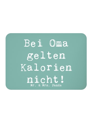 Mr. & Mrs. Panda Magnet Spruch Oma Kalorien mit Spruch in Meeresbrise