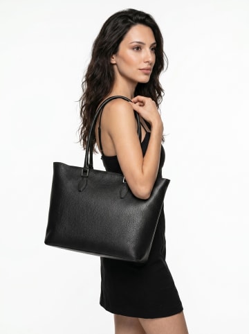 Cluty Shopper echt Leder in schwarz
