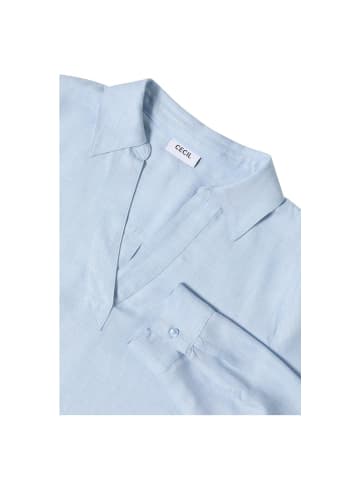 Cecil Langarmbluse in light sky blue melange