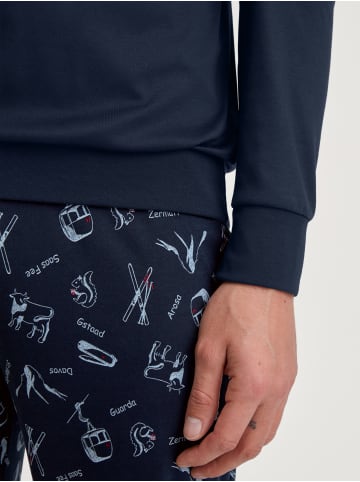 Calida Pyjama in dark sapphire