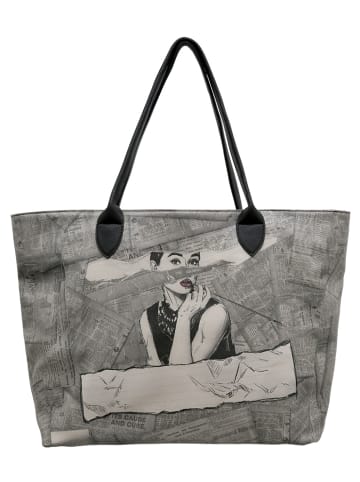 Dogo Weekender Umhängetasche - Go Back to Being Yourself in Grau