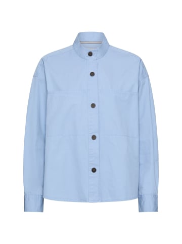 Camel Active Langarmbluse mit Stehkragen in Hellblau