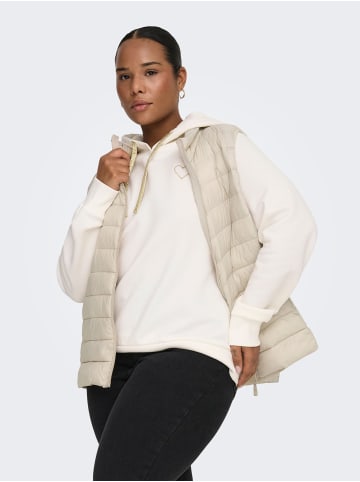 ONLY Carmakoma Kapuzenpullover in Cloud Dancer