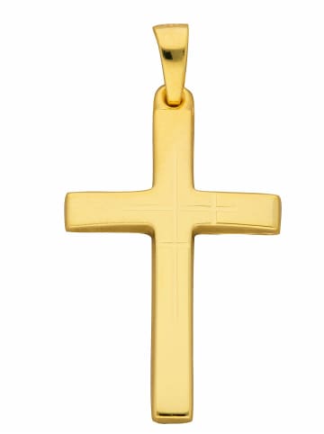 Adeliás 333 Gold Kreuz Anhänger in gold