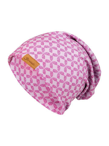 Sterntaler Beanie graphisch in flieder