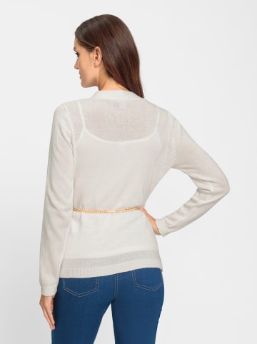 Heine 2-in-1-Strickjacke in ecru