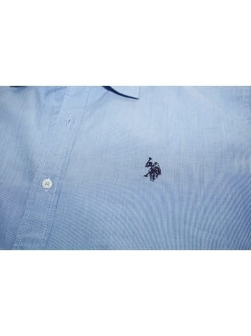 U.S. Polo Assn. Langarmhemd  in hellblau